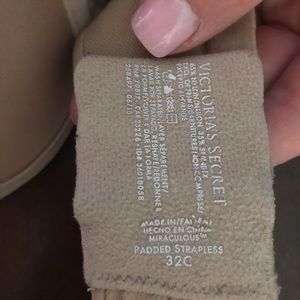 VS push up strapless bra